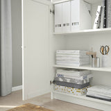 IKEA BILLY Bookcase w doors/extension, white, 160x30x237 cm