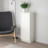 IKEA BILLY Bookcase with door, white, 40x30x106 cm