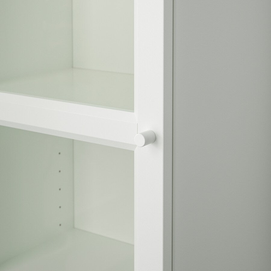 IKEA BILLY Bookcase with glass door, 40x30x202 cm