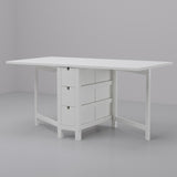 IKEA NORDEN Gateleg table, white, 26/89/152x80 cm