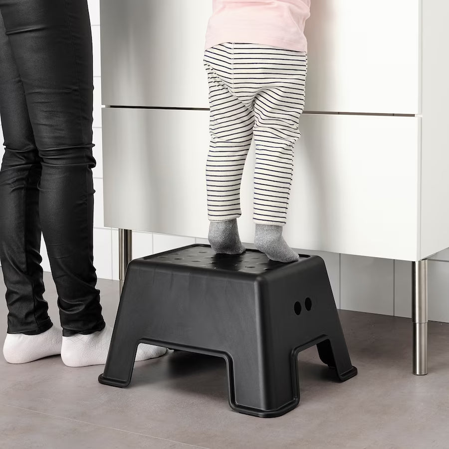 IKEA BOLMEN step stool, black