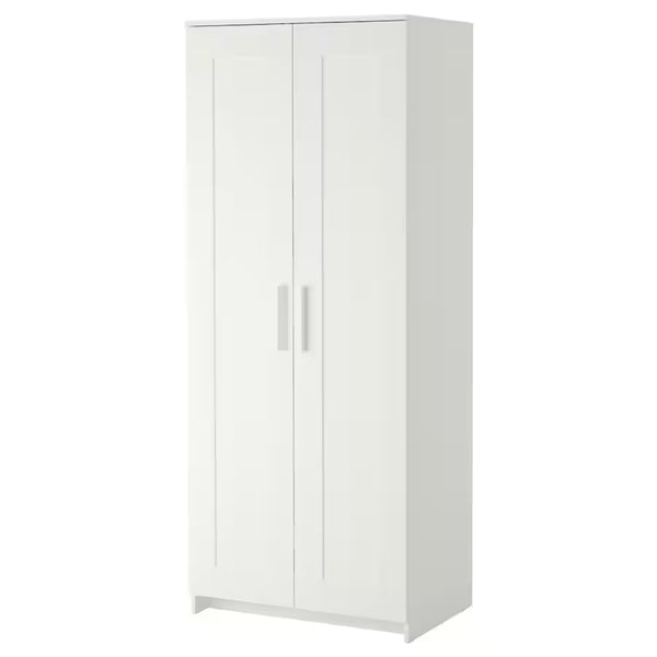 IKEA BRIMNES Wardrobe with 2 doors, white, 78x190 cm