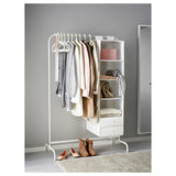 IKEA MULIG Clothes rack, white, 99x152 cm