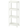 IKEA VESKEN Shelf unit, white, 37x23x101 cm