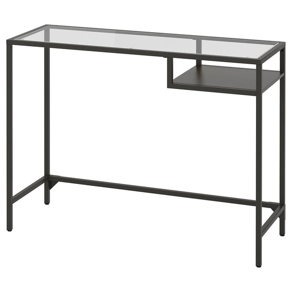 IKEA VITTSJO laptop table, black-brown, 100x36 cm