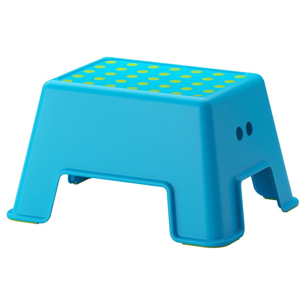 IKEA BOLMEN step stool, blue