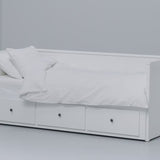 IKEA HEMNES Day-bed/2 mattresses, white, 80x200 cm