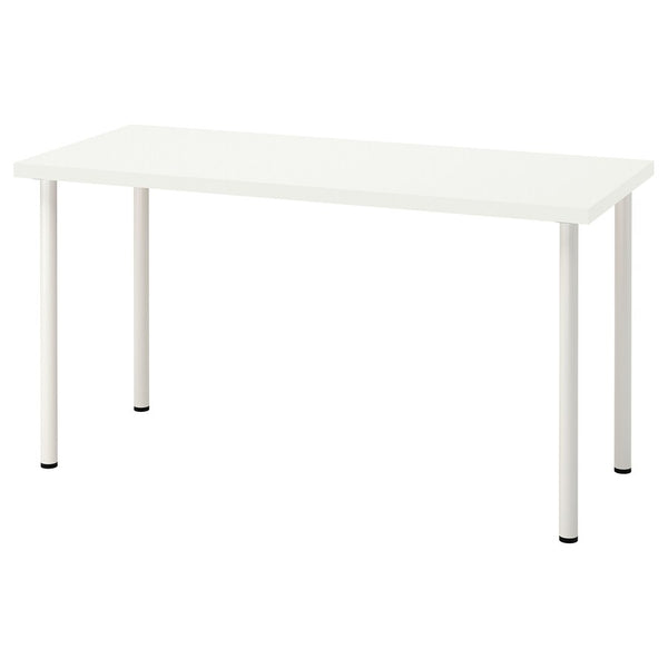 IKEA LAGKAPTEN / ADILS Desk, white, 140x60 cm