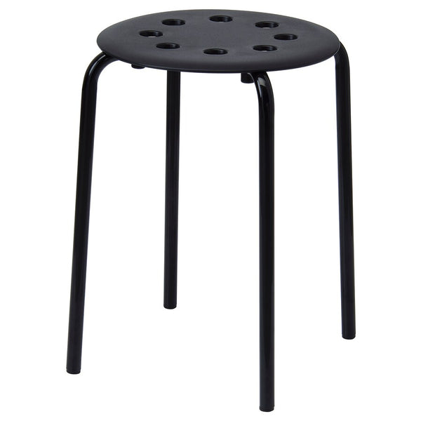 IKEA MARIUS Stool, black, 45 cm