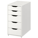 IKEA LAGKAPTEN / 2 ALEX storage desk, white, 140x60 cm