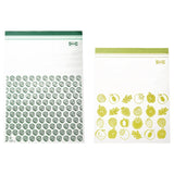 IKEA ISTAD resealable bag, patterned/green