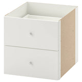 IKEA KALLAX Shelving with 2 drawers/2 doors, white, 77x147 cm