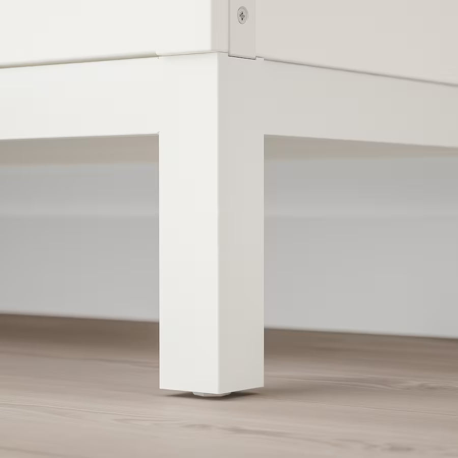 IKEA KALLAX Shelving with underframe, white, 147x164 cm
