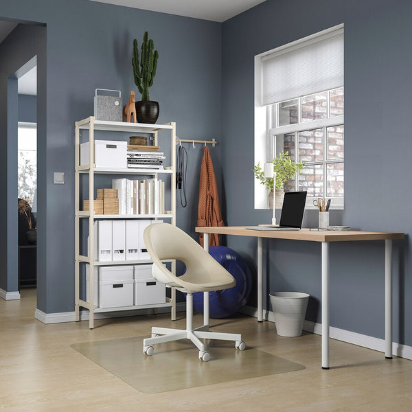 IKEA LAGKAPTEN / ADILS Desk, oak/white, 140x60 cm