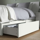 IKEA MALM Bed storage box, white, 2 pack