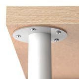 IKEA LAGKAPTEN / OLOV adjustable Desk, oak/white, 140x60 cm