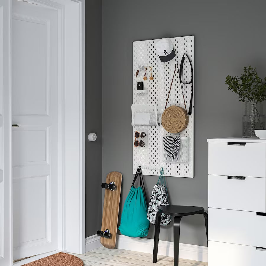 IKEA SKADIS Pegboard, white, 56x56 cm