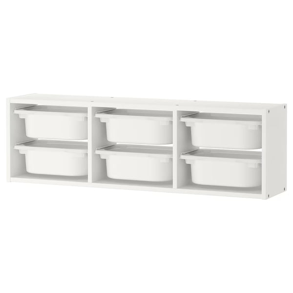 IKEA TROFAST Wall storage, white/white, 99x30 cm