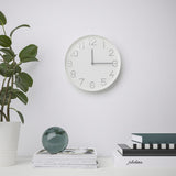 IKEA TROMMA wall clock, low-voltage/white, 25 cm