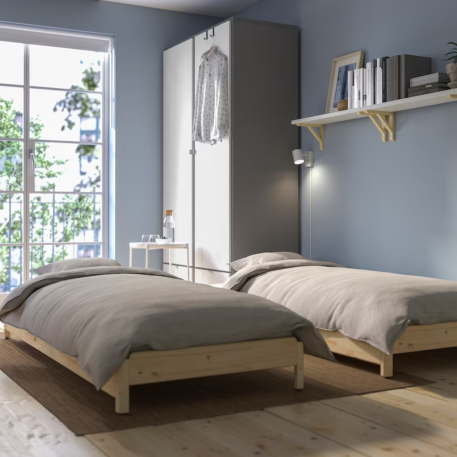 IKEA UTAKER Stackable bed frame, pine, 80x200 cm