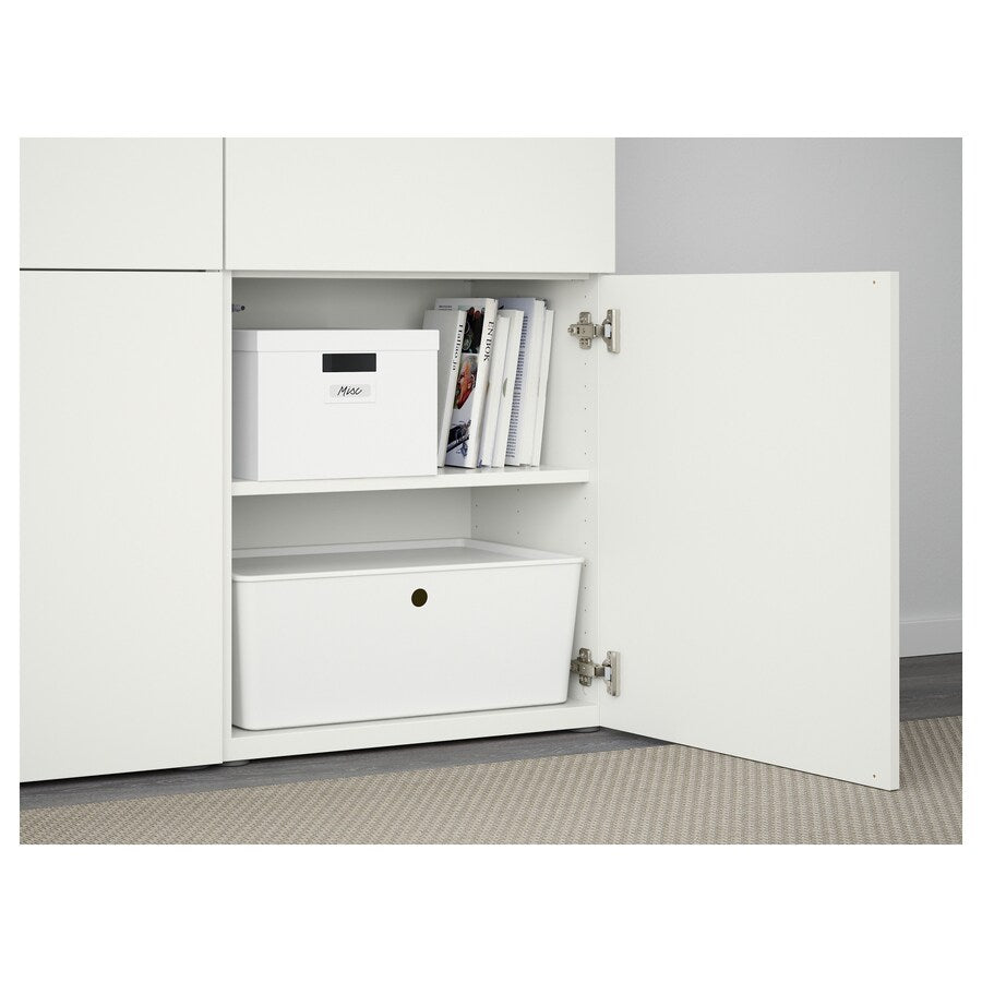 IKEA BESTA Storage combination with doors, white/Lappviken white, 120x42x193 cm