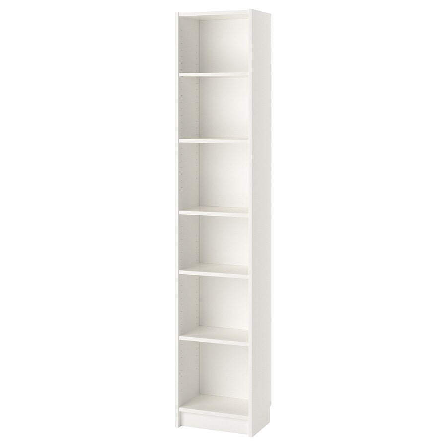 IKEA BILLY Bookcase corner w extension, white, 136x30x237 cm