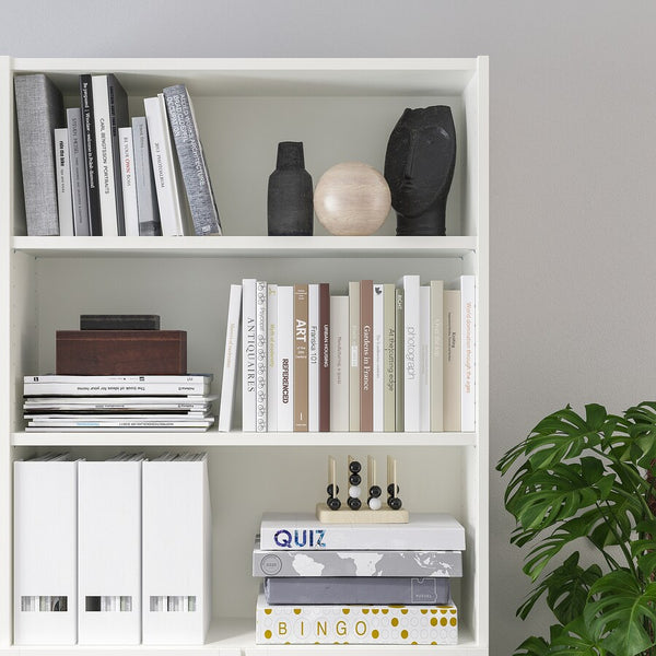 IKEA BILLY Bookcase with low doors, white, 80x30x202 cm