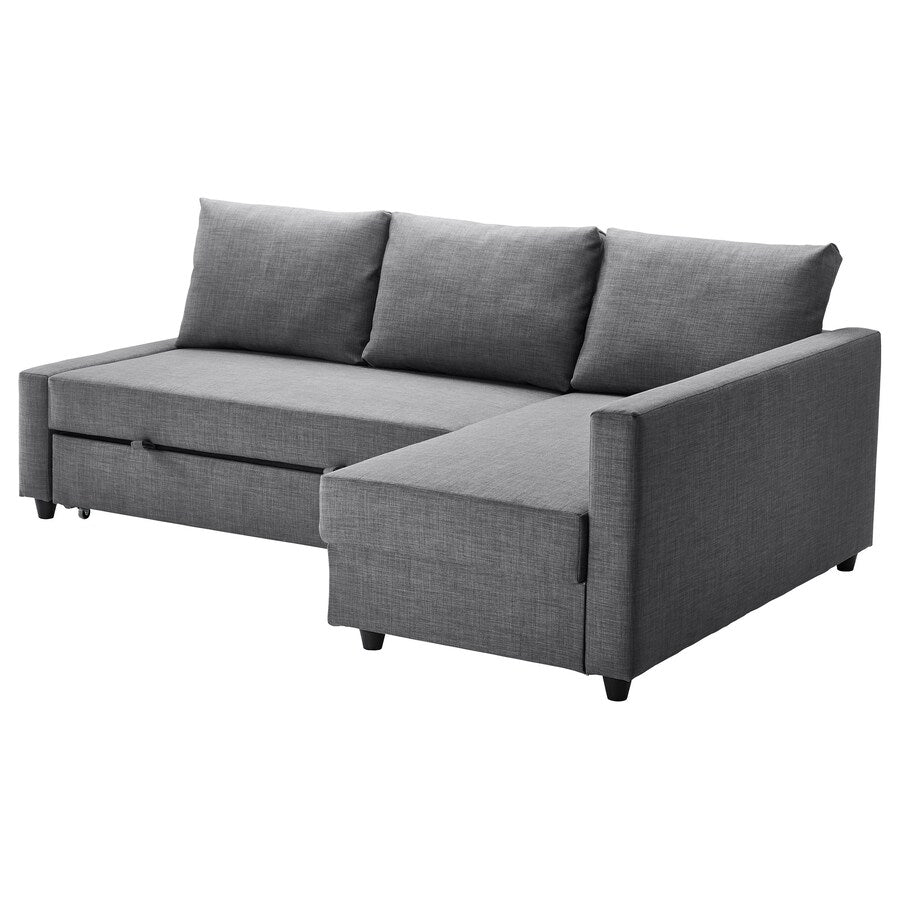 IKEA FRIHETEN Corner sofa-bed with storage, dark grey