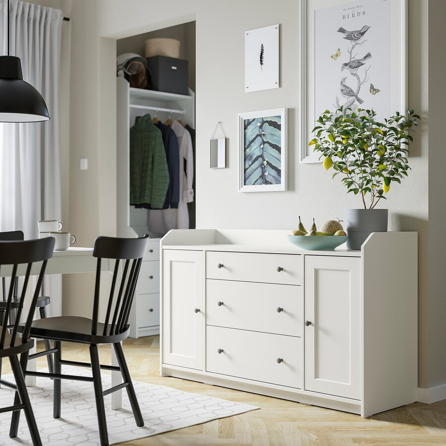 IKEA HAUGA Sideboard white 140x84 cm GOOD FURNITURE Good