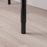 IKEA LAGKAPTEN / OLOV adjustable Desk, oak/black, 140x60 cm