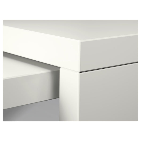 IKEA MALM Desk w pull-out panel, white, 151x65 cm