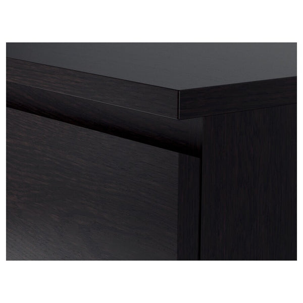 IKEA MALM Chest of 4 drawers, black brown, 80x100 cm
