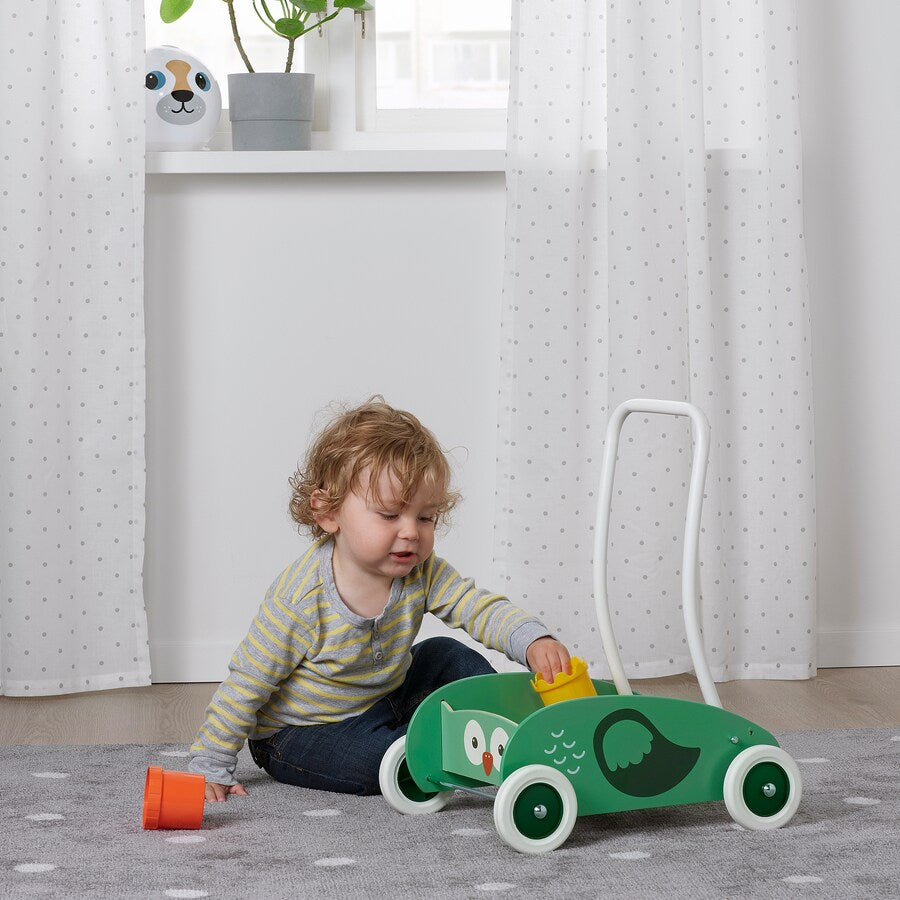 IKEA UPPSTA toddler walker, green