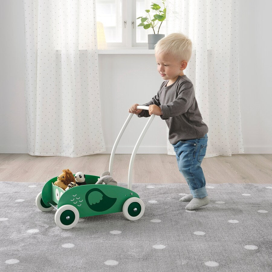 IKEA UPPSTA toddler walker, green
