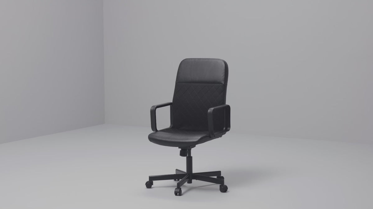 IKEA RENBERGET swivel chair, black