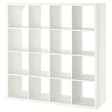  IKEA KALLAX shelving unit 4x4, white, 147x147 cm