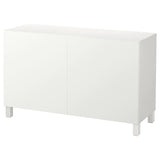 IKEA BESTA storage combination w 2 doors, white,120x42x74 cm