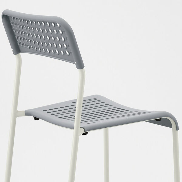 IKEA ADDE chair, grey/white