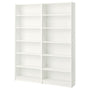 IKEA BILLY Bookcase, white, 160x28x202 cm