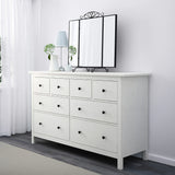 IKEA HEMNES chest of 8 drawers, white stain, 160x96 cm