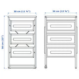 IKEA LENNART drawer unit, white