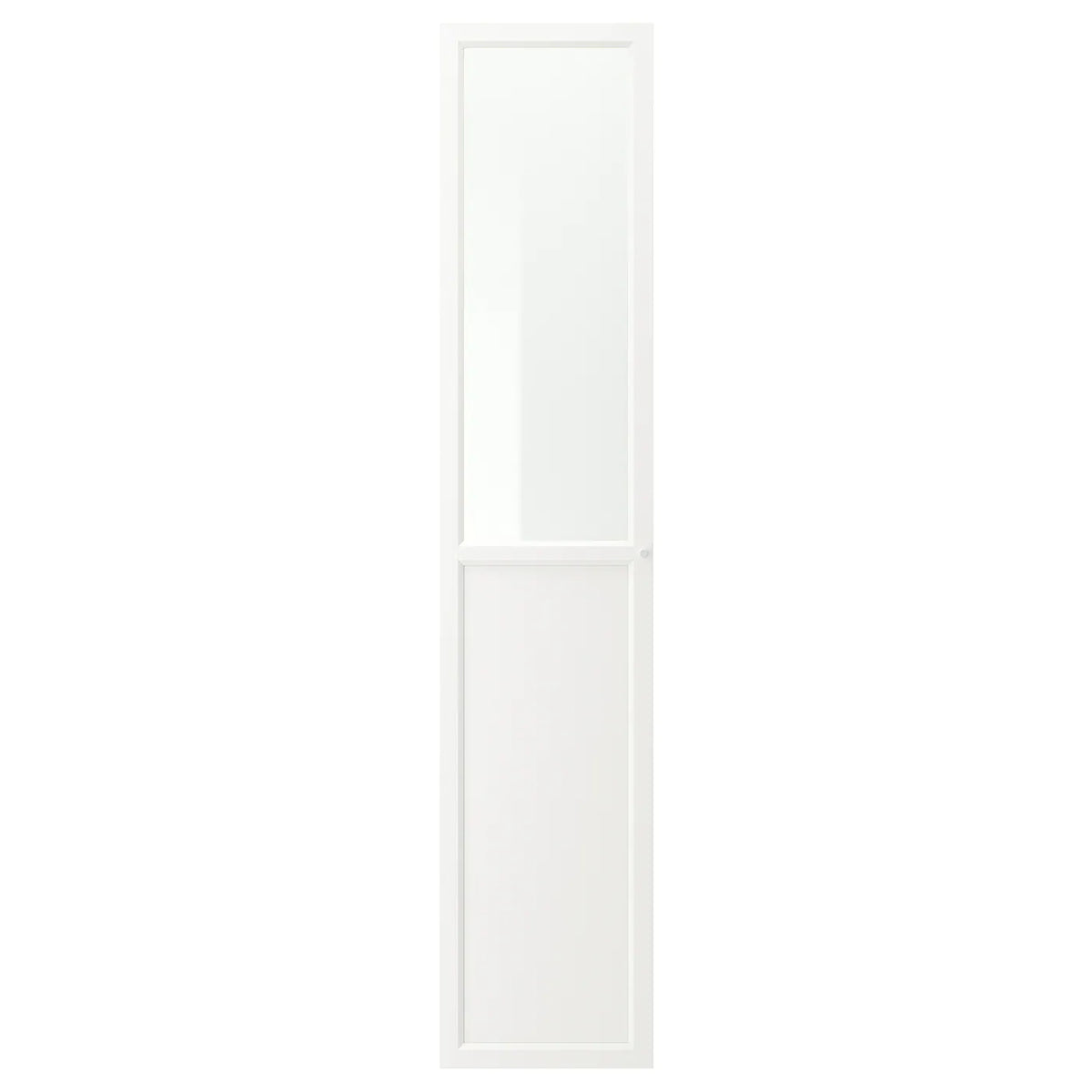 IKEA BILLY OXBERG glass/panel door, white, 40x192 cm