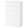 IKEA KULLEN chest of 5 drawers, white, 70x112 cm