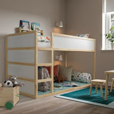 IKEA KURA reversible bed frame, pine, 90x200 cm