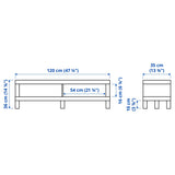 IKEA LACK TV bench, white, 120x35x36 cm