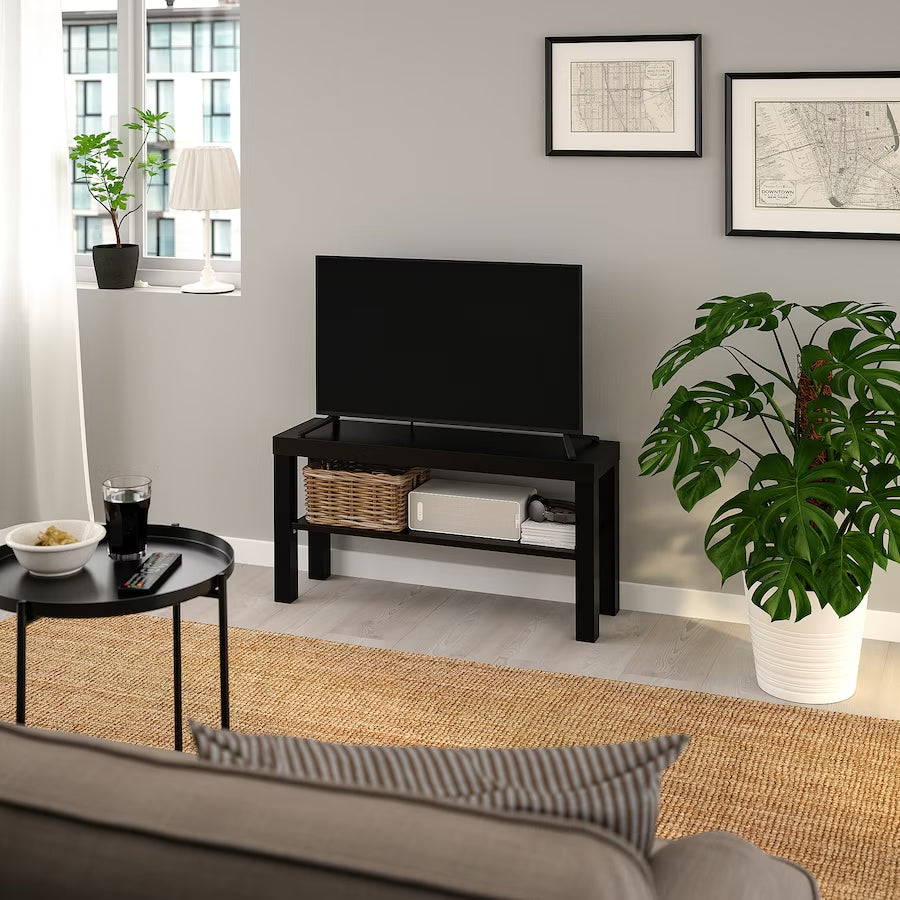 IKEA LACK TV bench, black, 90x26x45 cm