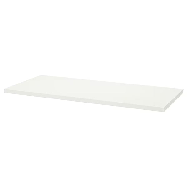 IKEA LAGKAPTEN / MITTBACK table, white/birch,140x60 cm