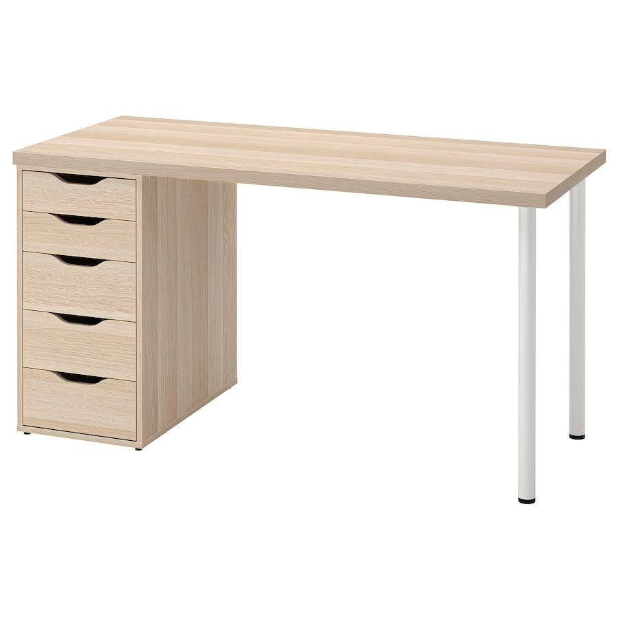 IKEA LAGKAPTEN/ALEX table, oak effect,140x60 cm