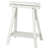 IKEA LAGKAPTEN / MITTBACK table, white stained oak/white, 140x60 cm
