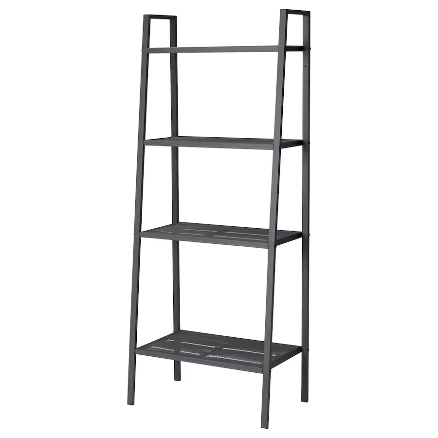 IKEA LERBERG shelf unit, dark grey, 60x148 cm